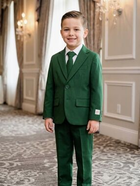 NWT OppoSuits "Glorious Green" Boys 3-Pc Suit | Size 6Y  IOB